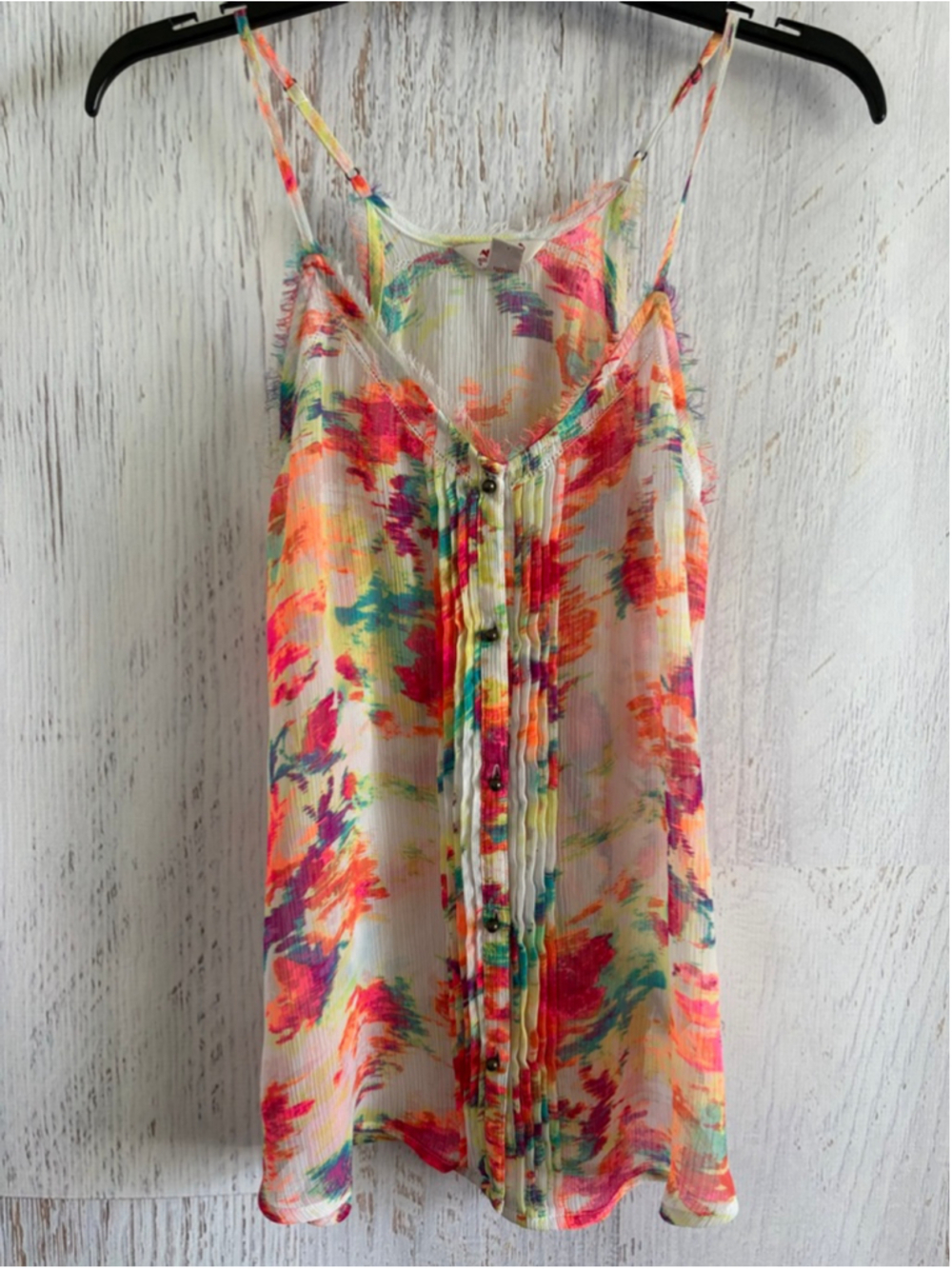 Women's Arizona Jean Co. Multi-color Floral Tank Top M
